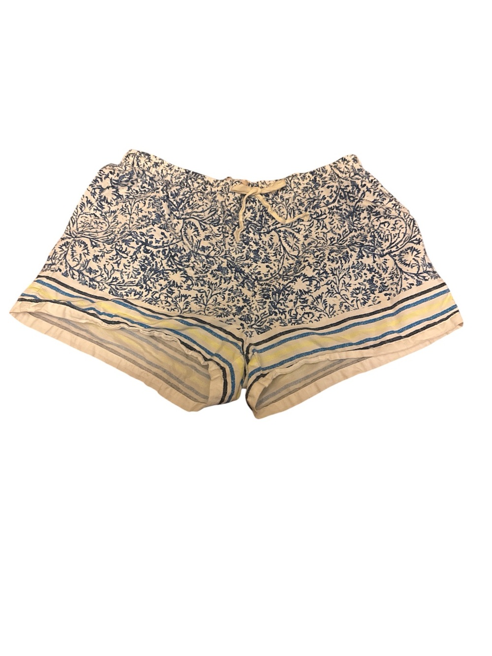 GAP White and Blue Printed Lounge Shorts